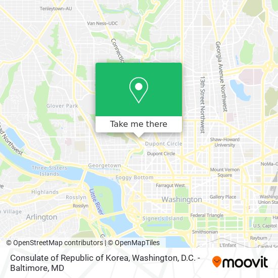 Mapa de Consulate of Republic of Korea