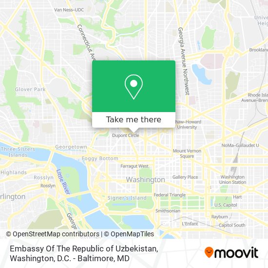 Embassy Of The Republic of Uzbekistan map