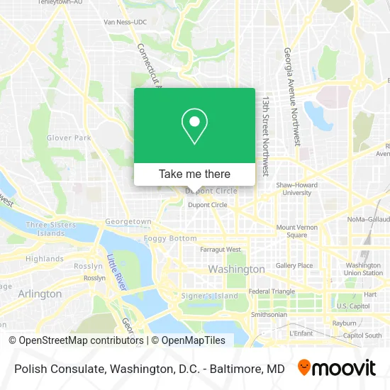 Polish Consulate map