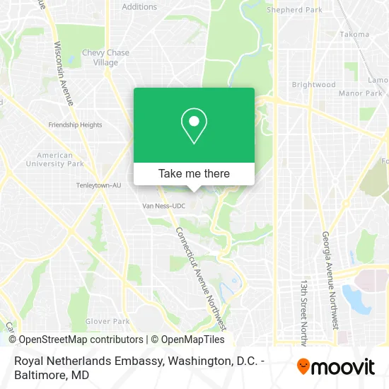 Royal Netherlands Embassy map