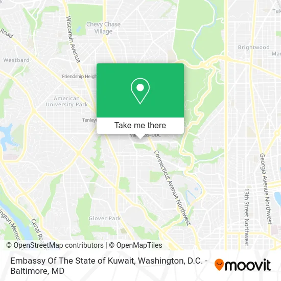 Embassy Of The State of Kuwait map