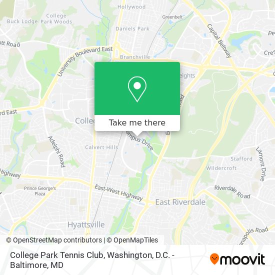 College Park Tennis Club map