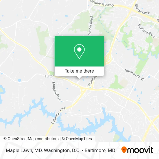 Maple Lawn, MD map