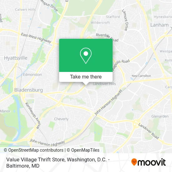 Mapa de Value Village Thrift Store