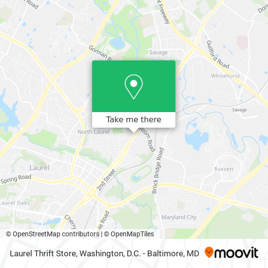 Mapa de Laurel Thrift Store
