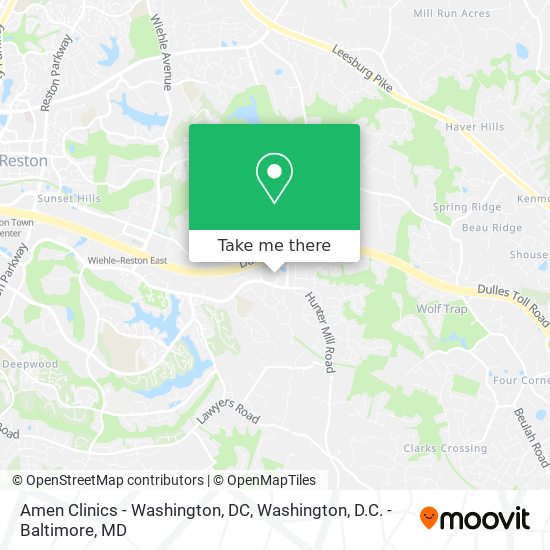 Amen Clinics - Washington, DC map
