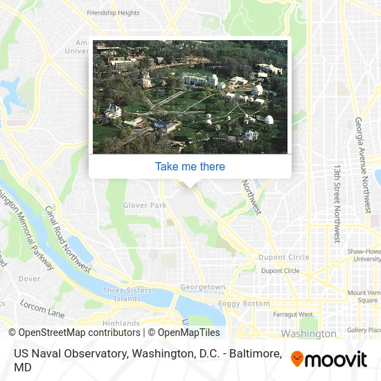 US Naval Observatory map