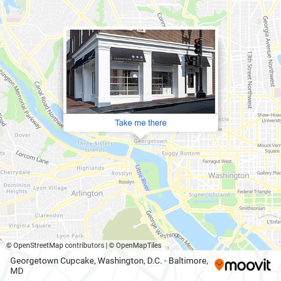 Mapa de Georgetown Cupcake