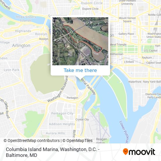 Mapa de Columbia Island Marina