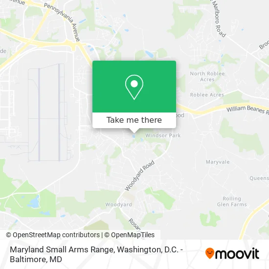Maryland Small Arms Range map