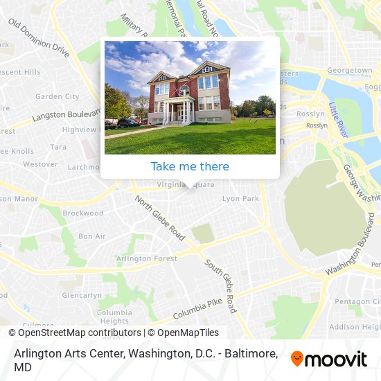 Arlington Arts Center map