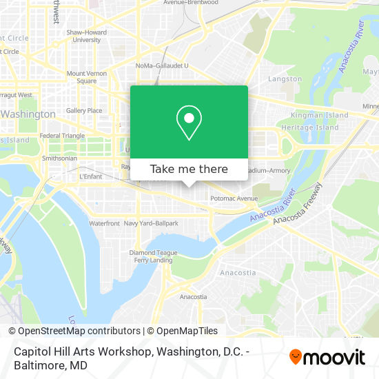 Capitol Hill Arts Workshop map