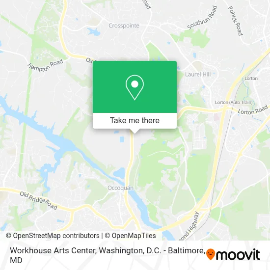 Workhouse Arts Center map