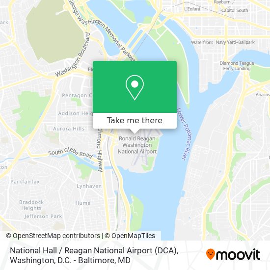 National Hall / Reagan National Airport (DCA) map