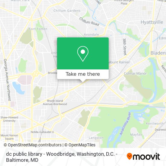 dc public library - Woodbridge map