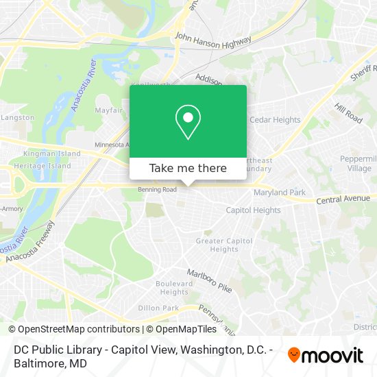DC Public Library - Capitol View map