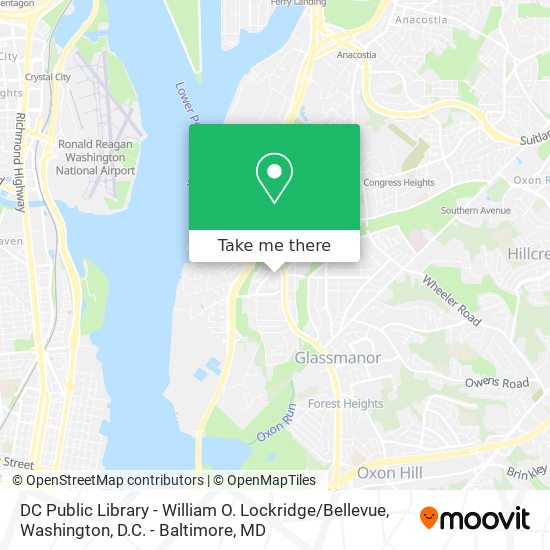 DC Public Library - William O. Lockridge / Bellevue map