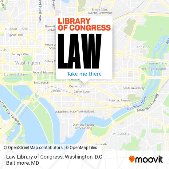 Law Library of Congress map