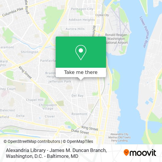 Mapa de Alexandria Library - James M. Duncan Branch