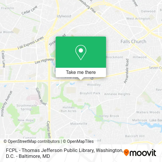 FCPL - Thomas Jefferson Public Library map