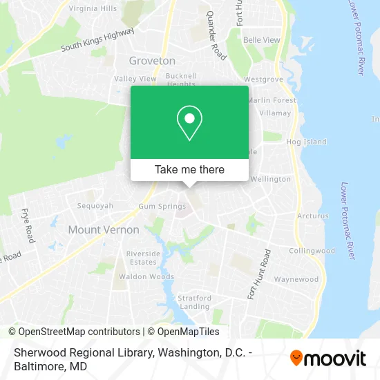 Sherwood Regional Library map