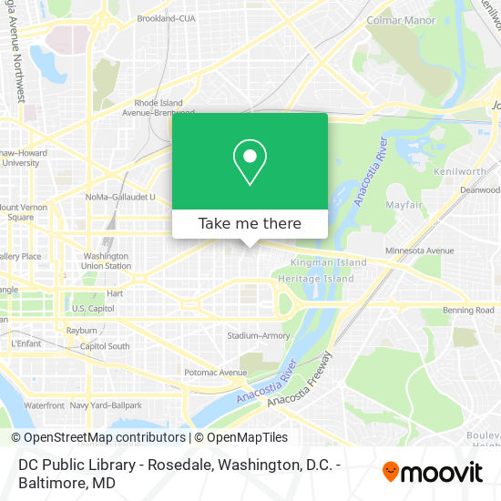 DC Public Library - Rosedale map