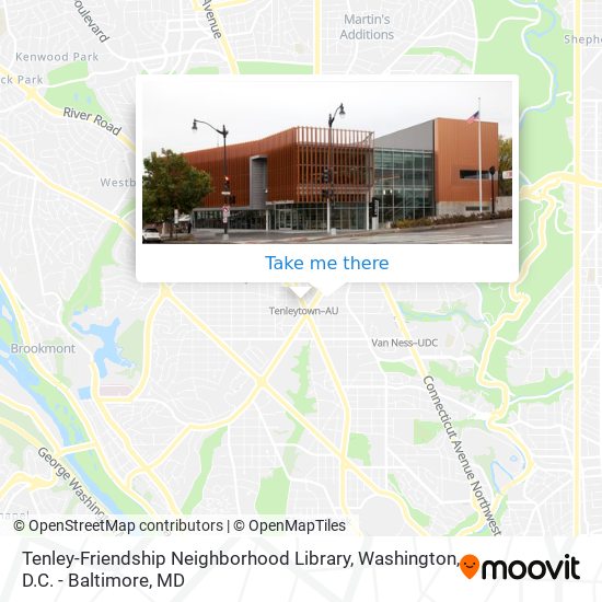 Mapa de Tenley-Friendship Neighborhood Library