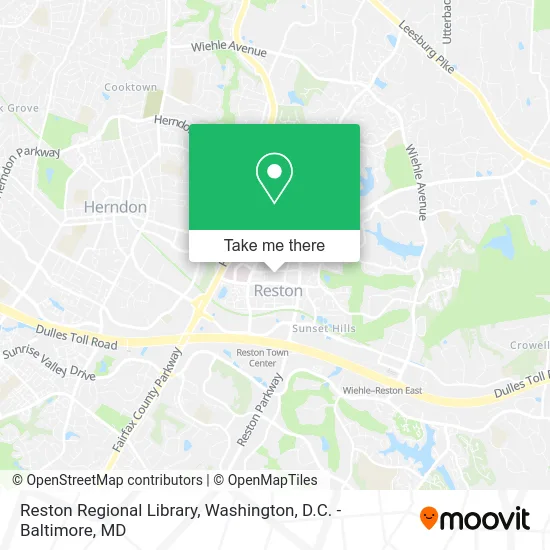 Reston Regional Library map