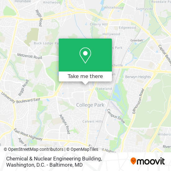 Mapa de Chemical & Nuclear Engineering Building