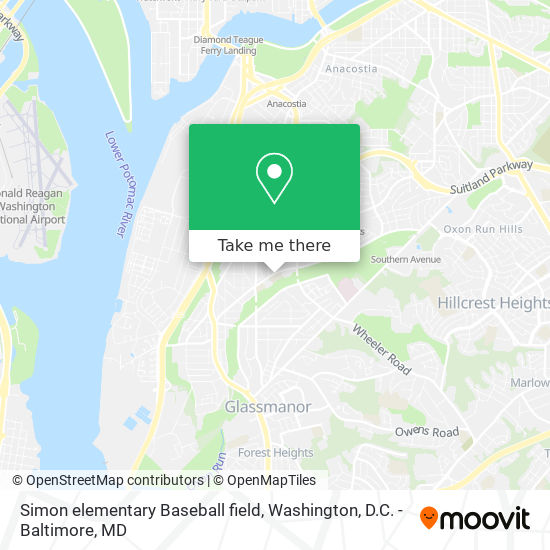 Simon elementary Baseball field map