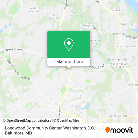 Longwood Community Center map