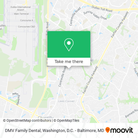 Mapa de DMV Family Dental