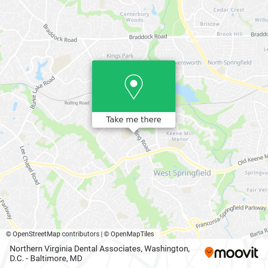 Northern Virginia Dental Associates map