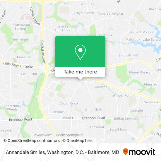Annandale Smiles map