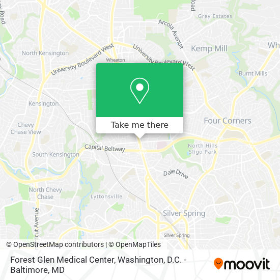 Forest Glen Medical Center map
