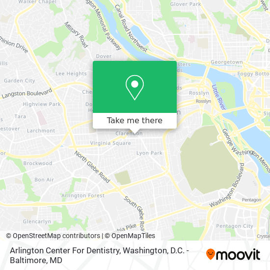 Arlington Center For Dentistry map