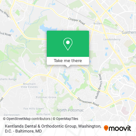 Mapa de Kentlands Dental & Orthodontic Group