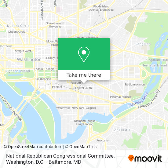 Mapa de National Republican Congressional Committee