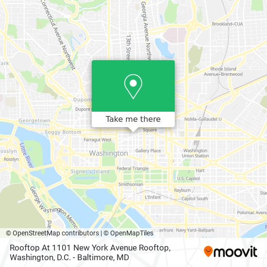 Mapa de Rooftop At 1101 New York Avenue Rooftop