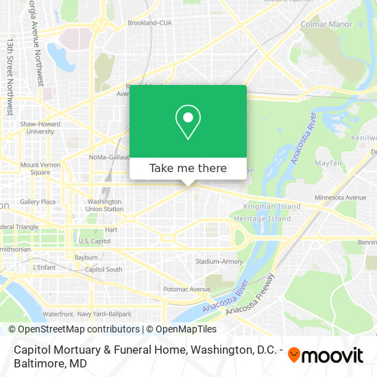 Mapa de Capitol Mortuary & Funeral Home