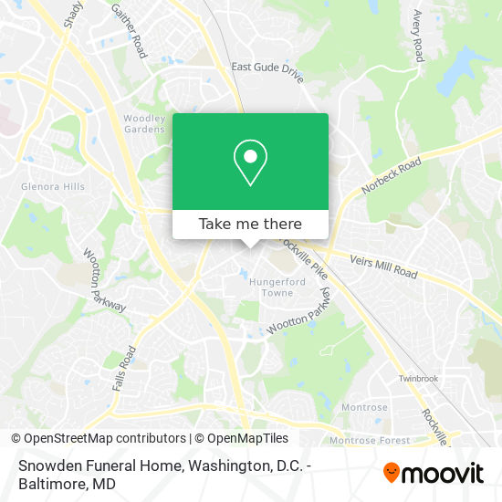 Snowden Funeral Home map