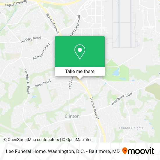 Lee Funeral Home map