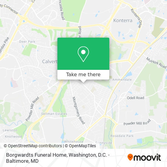 Borgwardts Funeral Home map