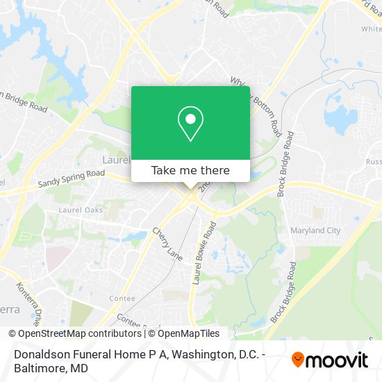 Donaldson Funeral Home P A map