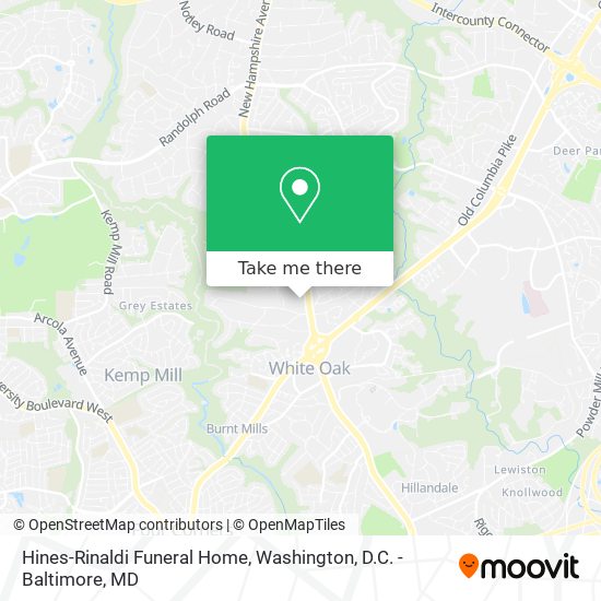Hines-Rinaldi Funeral Home map