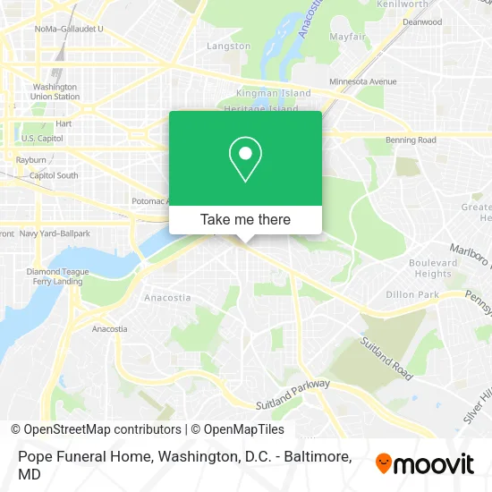 Mapa de Pope Funeral Home