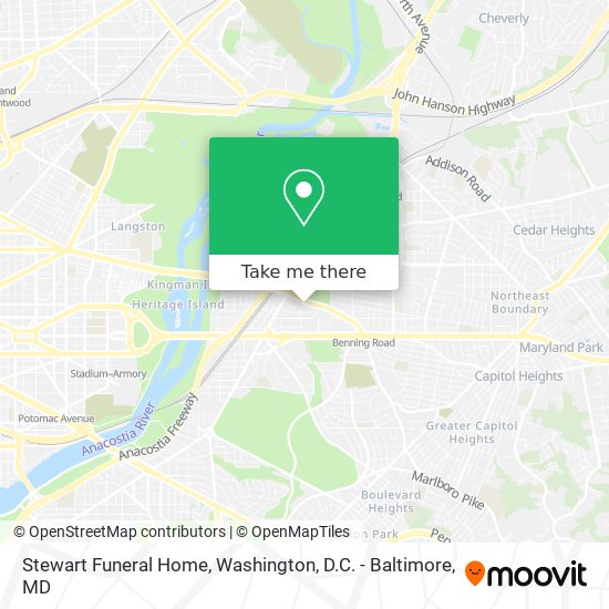 Stewart Funeral Home map