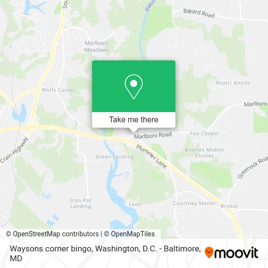 Waysons corner bingo map