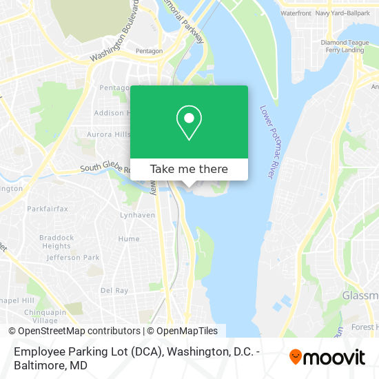 Employee Parking Lot (DCA) map