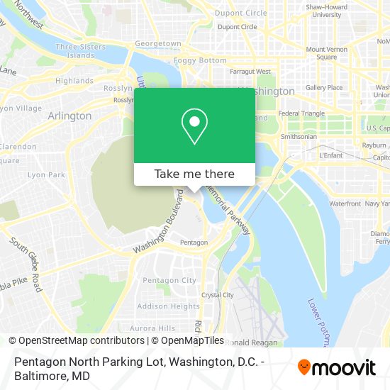 Pentagon North Parking Lot map